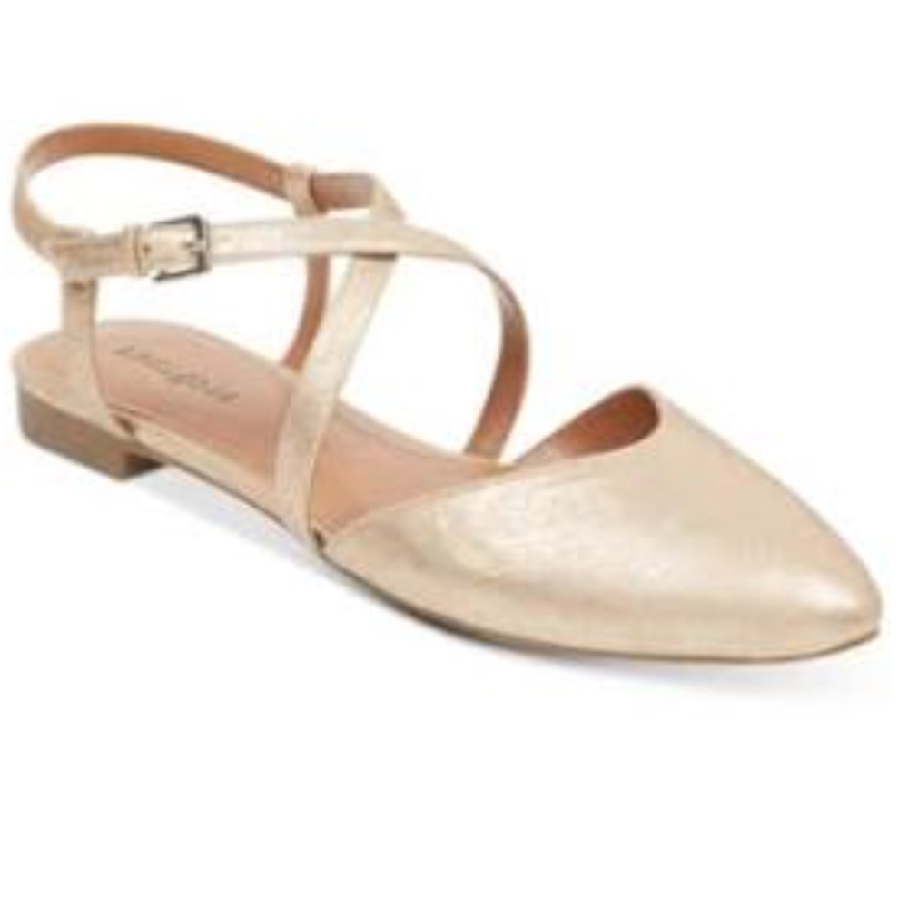 INDIGO RD. SIZE 6 GENETICS2 GOLD STRAPY SANDAL - Picture 2 of 8